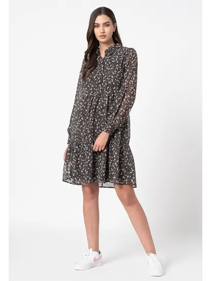 Сукня ONLFREE L/S SHIRT DRESS WVN ONLY S Чорний