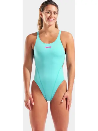 Купальник закритий для жінок Arena TEAM SWIMSUIT SWIM TECH SOLID блакитний