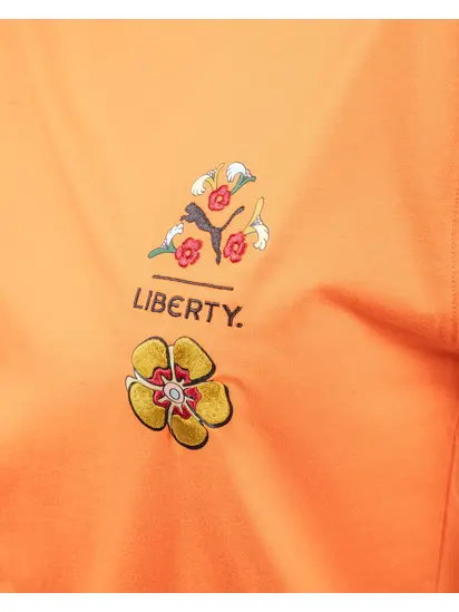 Футболка PUMA X LIBERTY Graphic Tee, помаранчевий