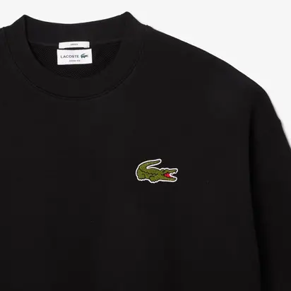 Світшот унісекс Lacoste Loose Fit Badge Black