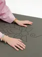 Килимок для йоги каучуковий Dinesh Celestial Unalome Anthracite RAO 185×68×0.4 см