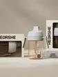 Поїльник з силіконовою соскою HEORSHE, 300 мл, чорний