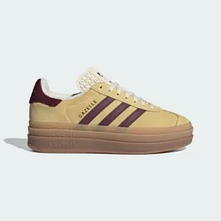 Кросівки Adidas Gazelle Bold, жовтий з бордовим
