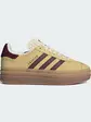 Кросівки Adidas Gazelle Bold, жовтий з бордовим