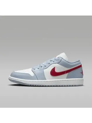 Кросівки Jordan 1 Low Blue Whisper Dune Red (W)