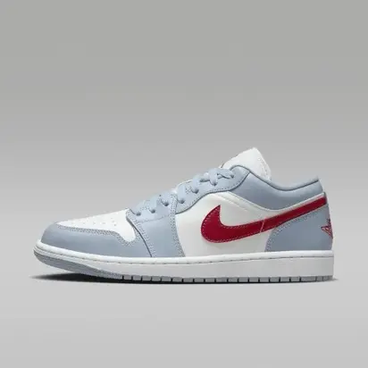 Кросівки Jordan 1 Low Blue Whisper Dune Red (W)