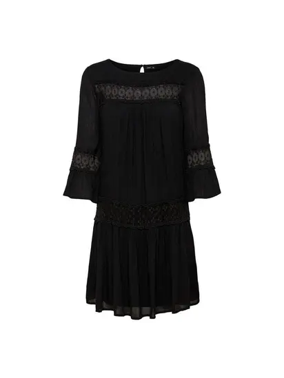 Сукня ONLTYRA 3/4 LIFE SHORT DRESS WVN NOOS ONLY Чорний