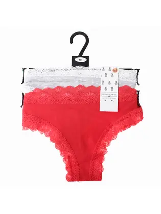 Труси Fashion Lady TAN TANGA F сірий, червоний L
