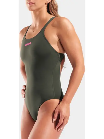 Купальник закритий для жінок Arena TEAM SWIMSUIT SWIM PRO SOLID темно-зелений