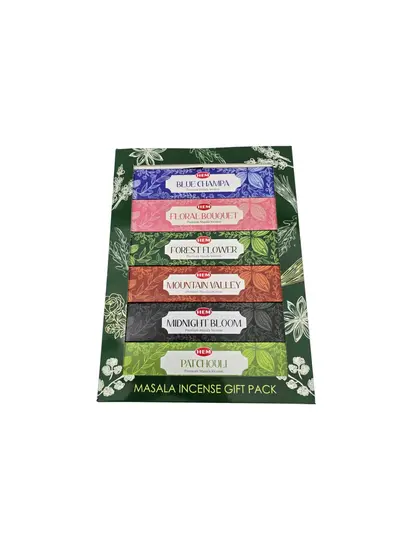 Аромопалички (набір) Gift Pack Masala (6 шт) від HEM із підставкою