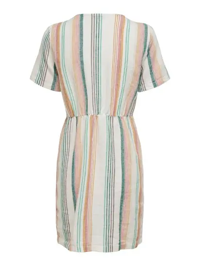 Сукня ONLVIVA-OHIO S/S BUTTON STRIPE DRESS PNT 15226232 Cloud Dancer ONLY L Білий