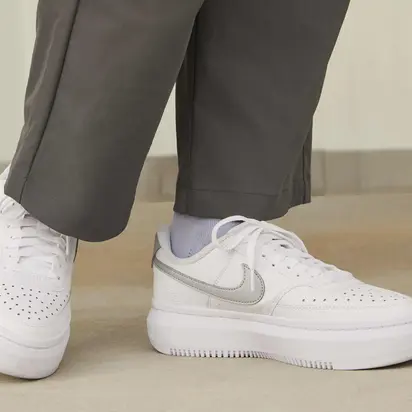 Кросівки NIKE W COURT VISION ALTA LTR, білий з сірим