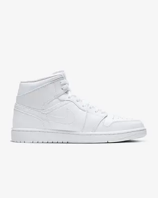 Кросівки Jordan 1 Mid “Triple White” (used)