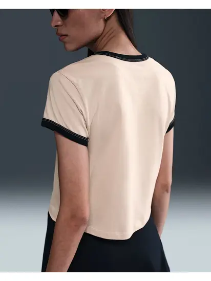Футболка W NSW SS RINGER TEE VNTG RUN Nike L Бежевий