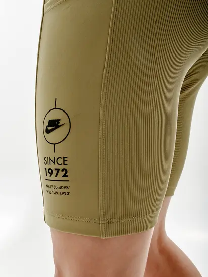 Шорти Nike W NSW TIGHT SHORT RIB SU, бежевий