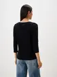 Футболка Basic Slub langarm-T-shirt Tom Tailor L Чорний