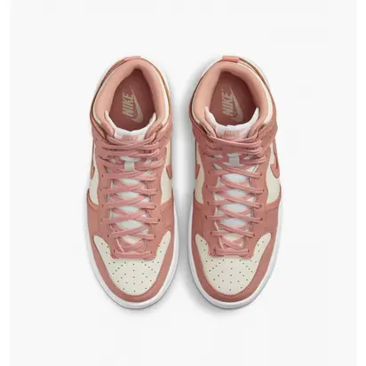 Кросівки Nike Dunk High Up Sail Light Madder Root, рожевий