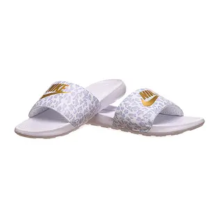 Шльопанці Nike VICTORI ONE SLIDE PRINT, білий з золотим