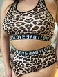 Повсякденний комплект жіночої спідньої білизни plus size леопардовий