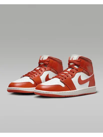 Кросівки жіночі Air Jordan 1 Mid Orange/White