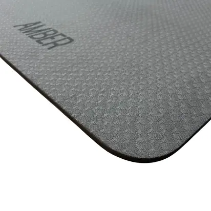 Килимок для йоги та фітнесу Hanuman PRO BLACK Amber 183×66×0.8 см