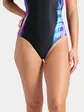 Купальник Arena DREAMHLINE SWIMSUIT V BACK, чорний з рожевим