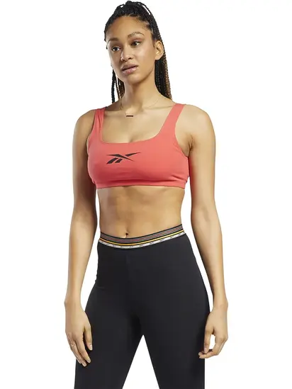 Топ Reebok Women's Classic Premium Foundation Logo Cotton Sports Bra