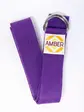 Ремінь для йоги з D-пряжкою Amber фіолетовий 183×3.8 см