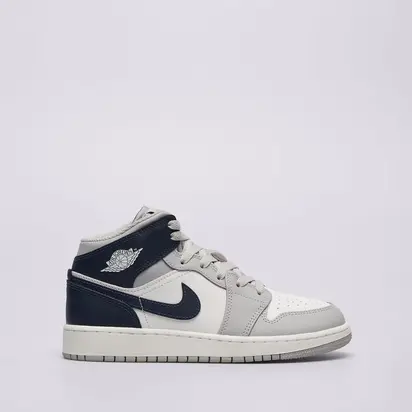 Кросівки Air Jordan 1 Mid Gs White/Grey