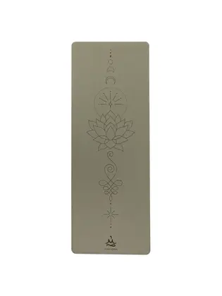 Килимок для йоги каучуковий Dinesh Celestial Unalome Anthracite RAO 185×68×0.4 см