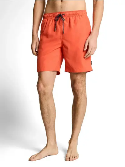 Шорти для плавання swim shorts with drawstring Tom Tailor M Червоний