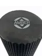 Масажний ролик для спини та МФР Foam Roller Amber Point 60×15 см чорний