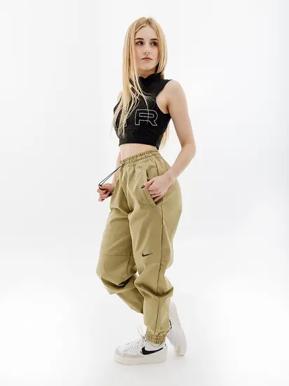 Топ Nike W NK DF AIR CROP TANK, чорний