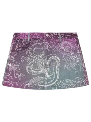 Спідниця RipNDip TRACE DENIM SKIRT