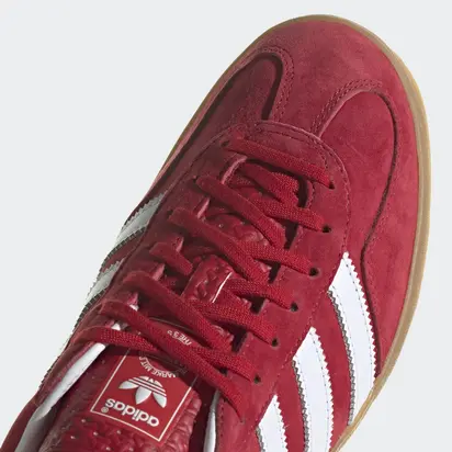 Кросівки Adidas Gazelle Indoor, бордовий з білим