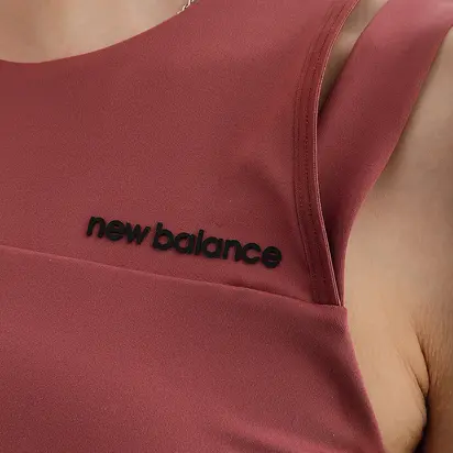 Топ New Balance Shape Shield Crop Bra, бордовий