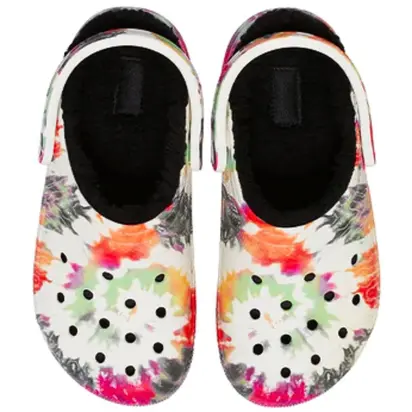 Крокси Crocs classic lined tie dye clog