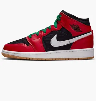 Кросівки Jordan 1 Mid Se (Gs), червоний