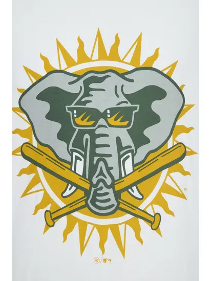 Футболка 47 Brand MLB OAKLAND ATHLETICS COOPERST, білий