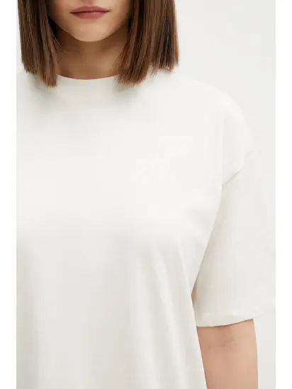 Футболка W TNF ESSENTIAL SIMPLE DOME OS SS TEE TNF THE NORTH FACE L Бежевий