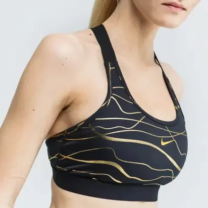 Топ Nike W NK SWSH BD ICNCLSH M AOP BRA
