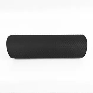 Масажний ролик для спини та МФР Foam Roller Amber Point 45×15 см чорний