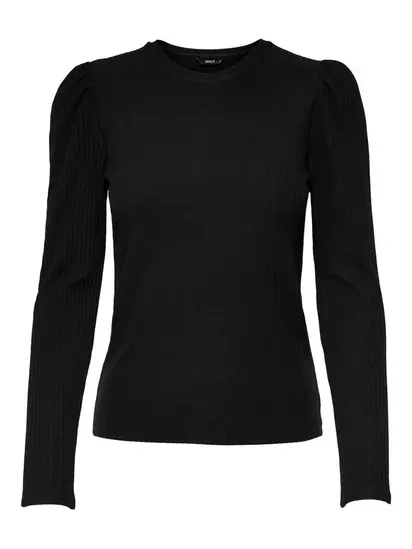 Топ з рукавами ONLEMMA L/S PUFF TOP JRS ONLY L Чорний