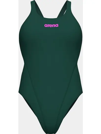 Купальник закритий для жінок Arena TEAM SWIMSUIT SWIM TECH SOLID темно-зелений