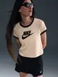 Футболка W NSW SS RINGER TEE VNTG RUN Nike L Бежевий