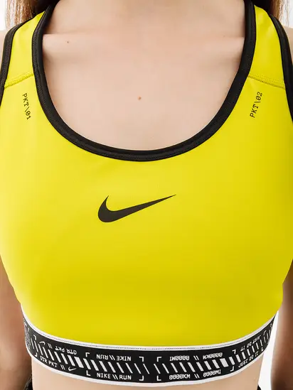 Топ Nike W NK SWSH ON THE RUN BRA, салатовий