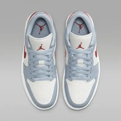 Кросівки Jordan 1 Low Blue Whisper Dune Red (W)