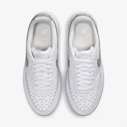 Кросівки NIKE W COURT VISION ALTA LTR, білий з сірим