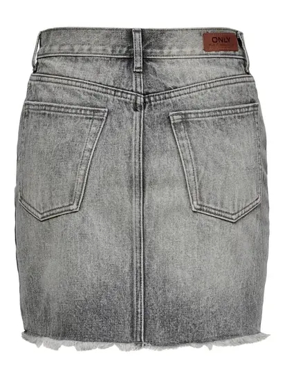 Спідниця ONLFINE HW LIFE DNM JNS SKIRT ADD 15227070 Grey Denim ONLY