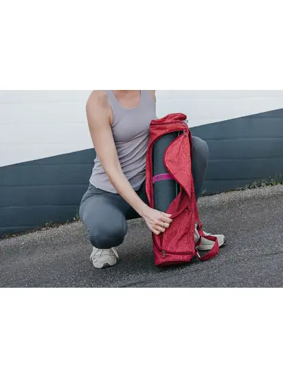 Сумка-чохол для йоги Asana Bag Cotton Mayuri Maharaja Collection Bodhi 60 см темно-червоний